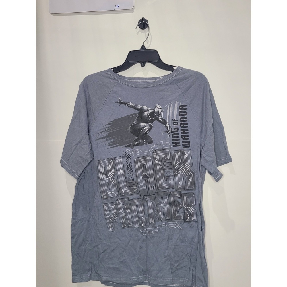 Mens‎ Marvel tshirt, Black Panther, gray/blue, size Medium